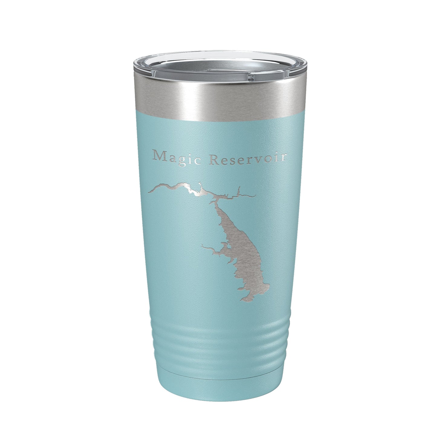 Magic Reservoir Tumbler Lake Map Travel Mug Insulated Laser Engraved Coffee Cup Idaho 20 oz-13