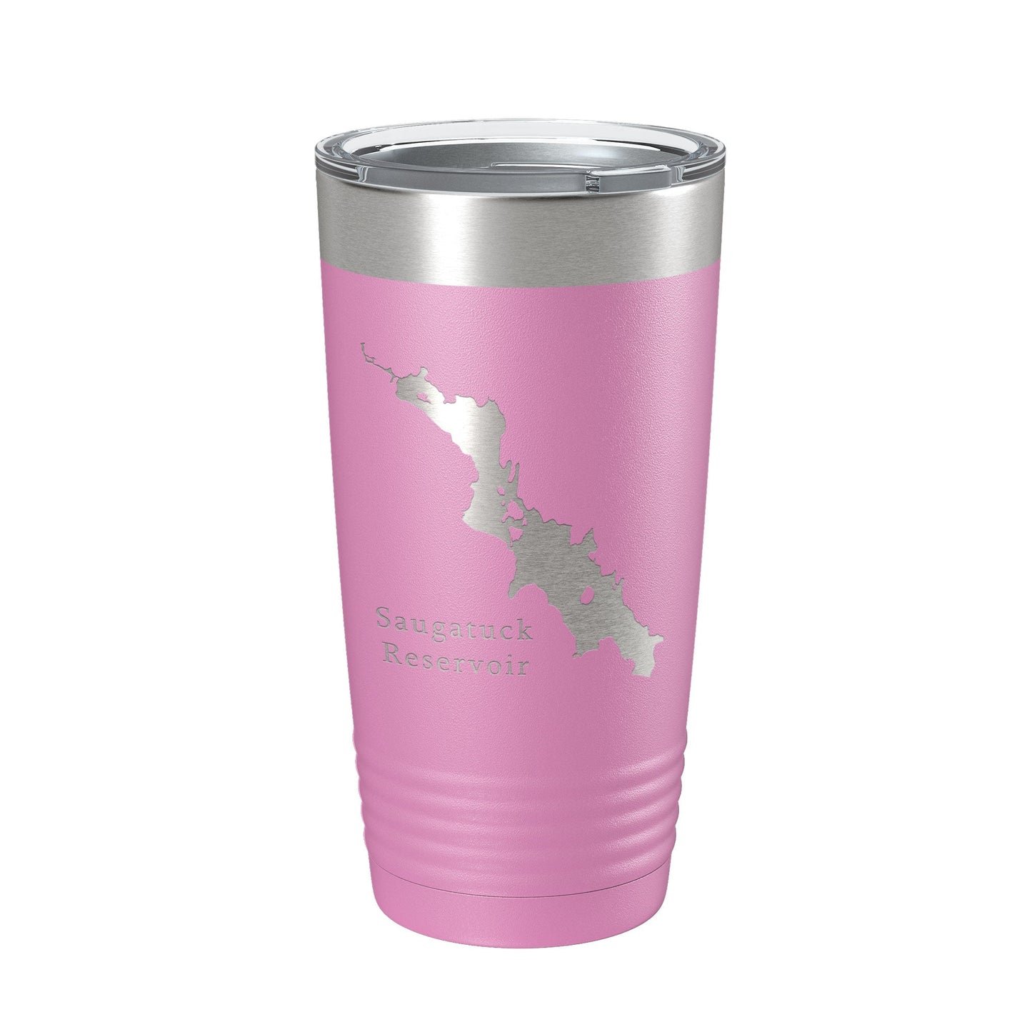 Saugatuck Reservoir Tumbler Lake Map Travel Mug Insulated Laser Engraved Coffee Cup Connecticut 20 oz-14