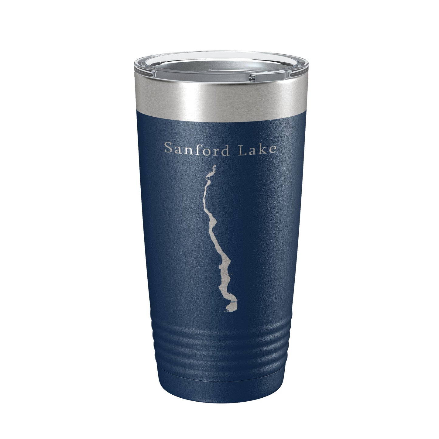 Sanford Lake Tittabawassee Map Tumbler Travel Mug Insulated Laser Engraved Coffee Cup Michigan 20 oz-8
