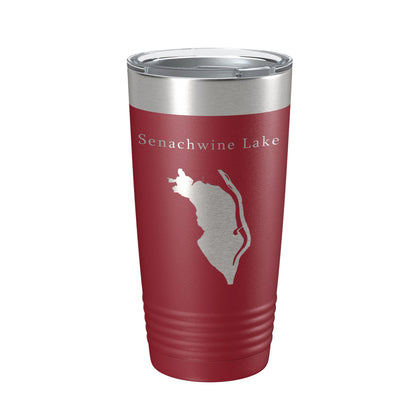 Senachwine Lake Map Tumbler Travel Mug Insulated Laser Engraved Coffee Cup Goose Swan Sawmill Lakes Illinois River 20 oz-18