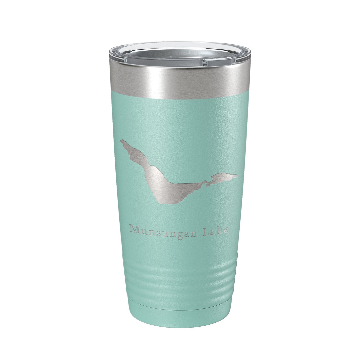 Munsungan Lake Map Tumbler Travel Mug Insulated Laser Engraved Coffee Cup Maine 20 oz-12