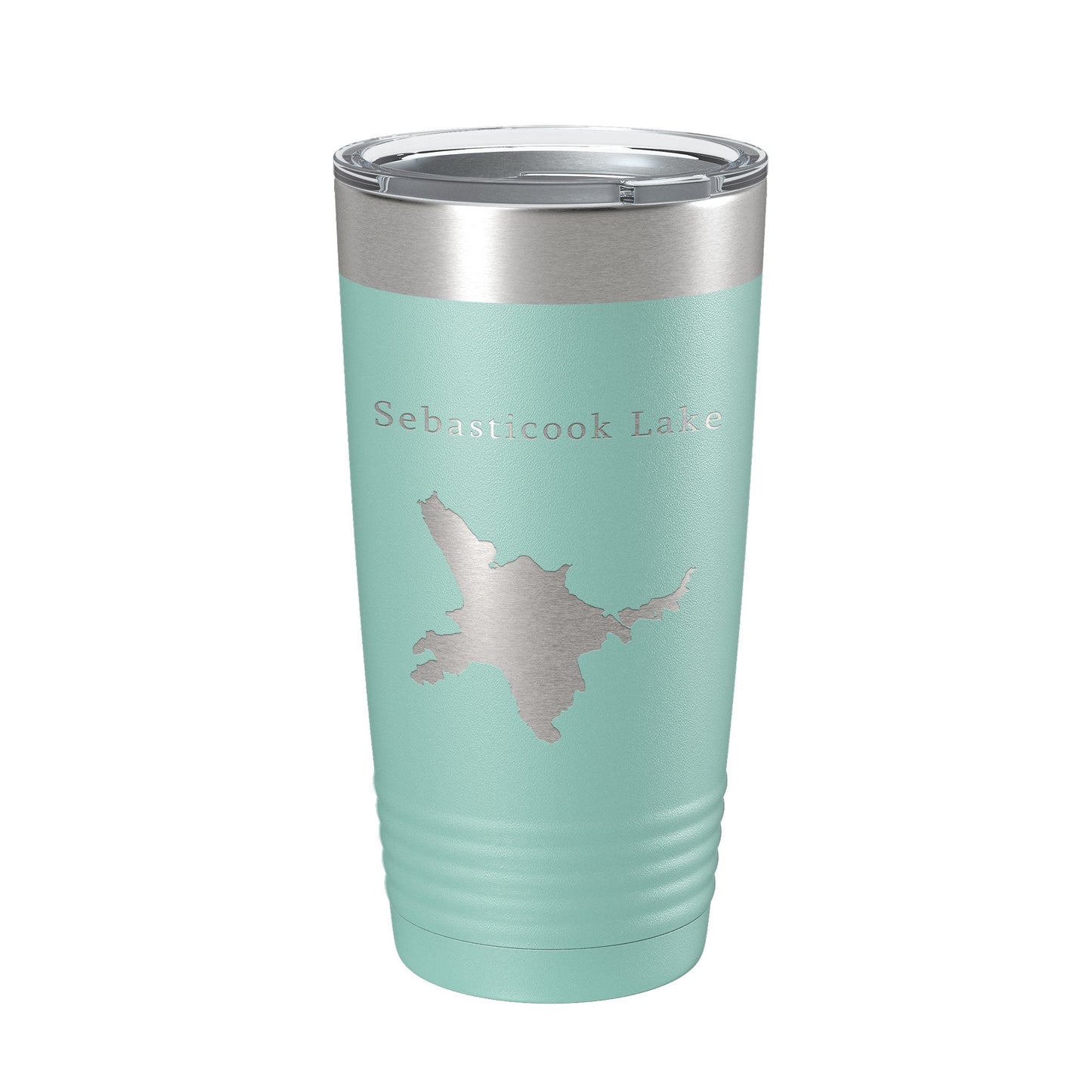 Sebasticook Lake Map Tumbler Travel Mug Insulated Laser Engraved Coffee Cup Maine 20 oz-12