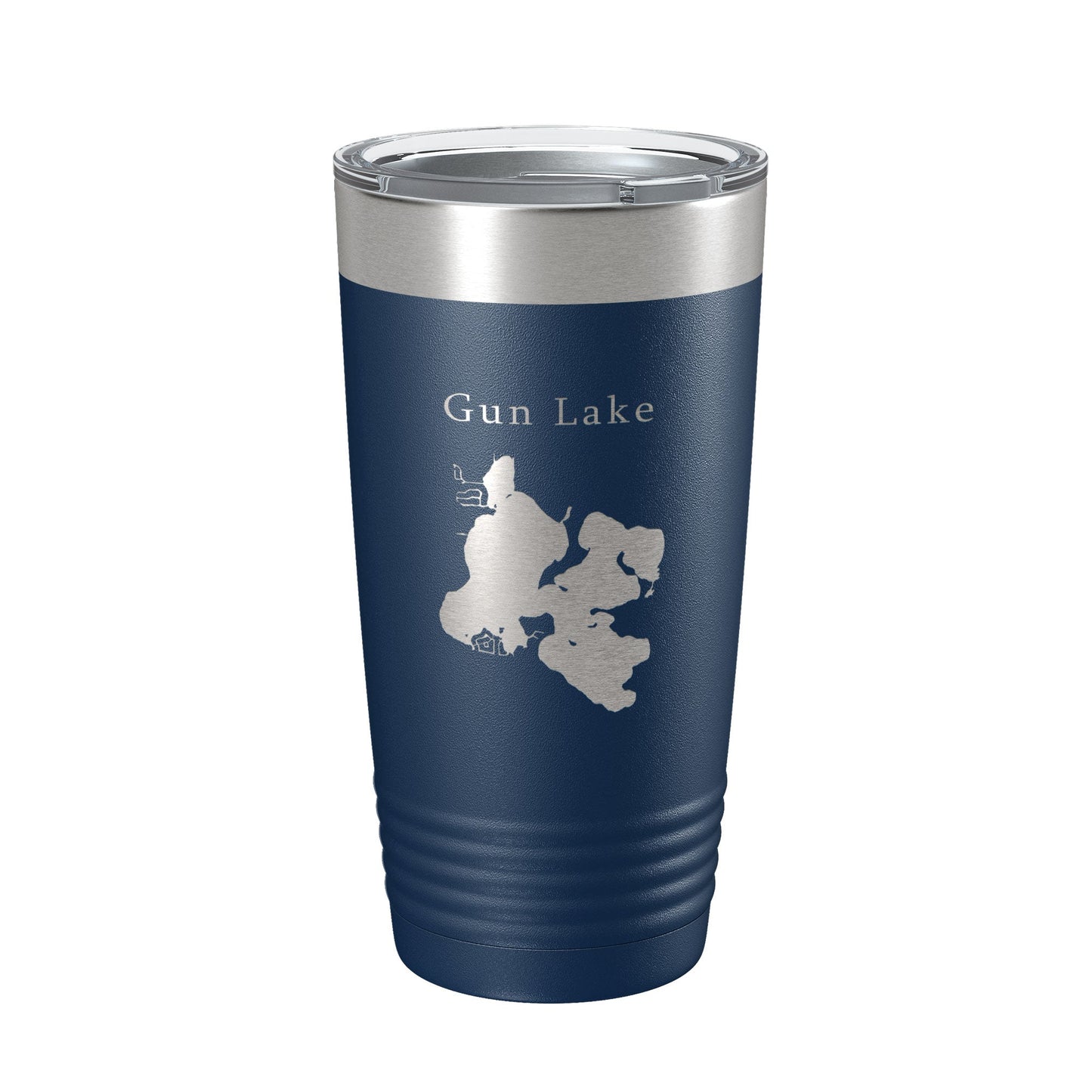 Gun Lake Map Tumbler Travel Mug Insulated Laser Engraved Coffee Cup Michigan 20 oz-8