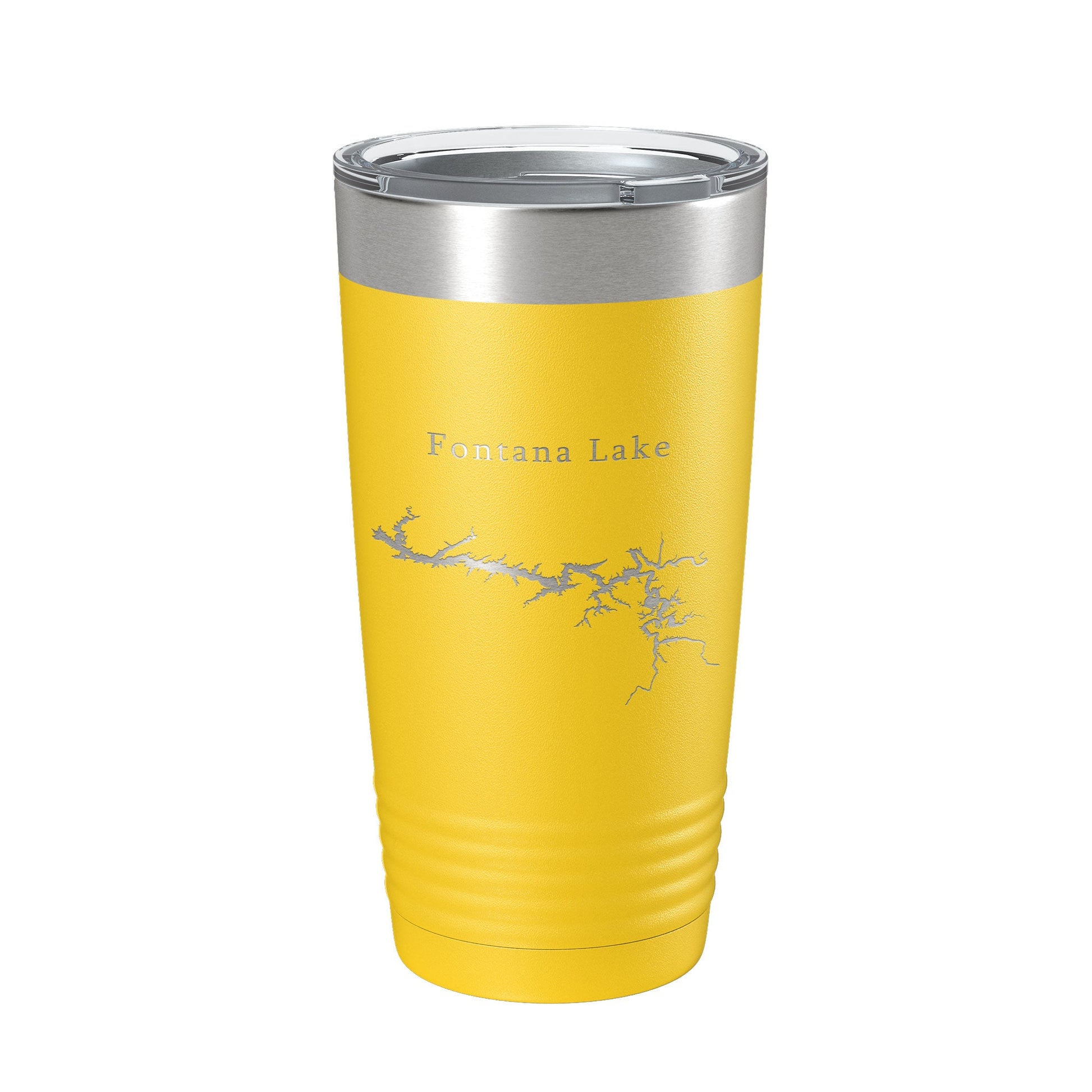 Fontana Lake Map Tumbler Travel Mug Insulated Laser Engraved Coffee Cup North Carolina 20 oz-4