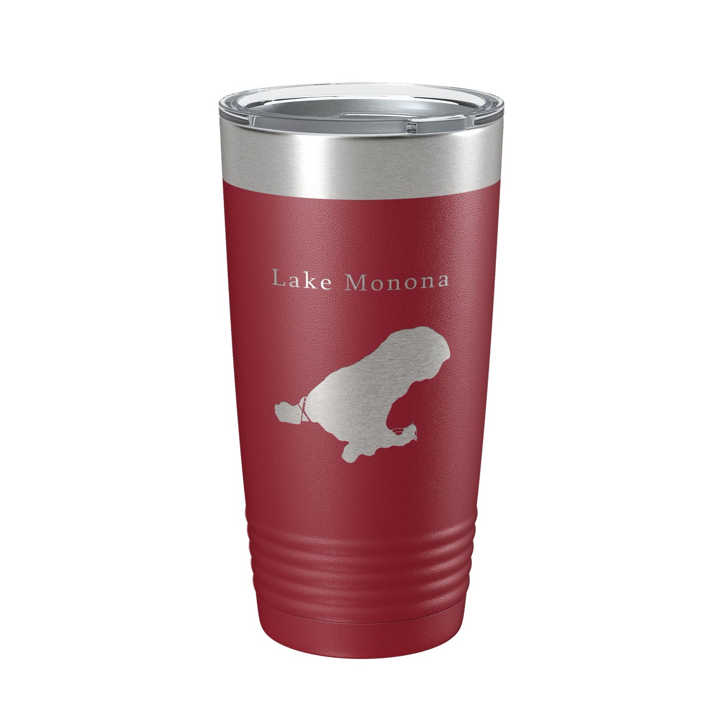Lake Monona Map Tumbler Travel Mug Insulated Laser Engraved Coffee Cup Wisconsin 20 oz-18