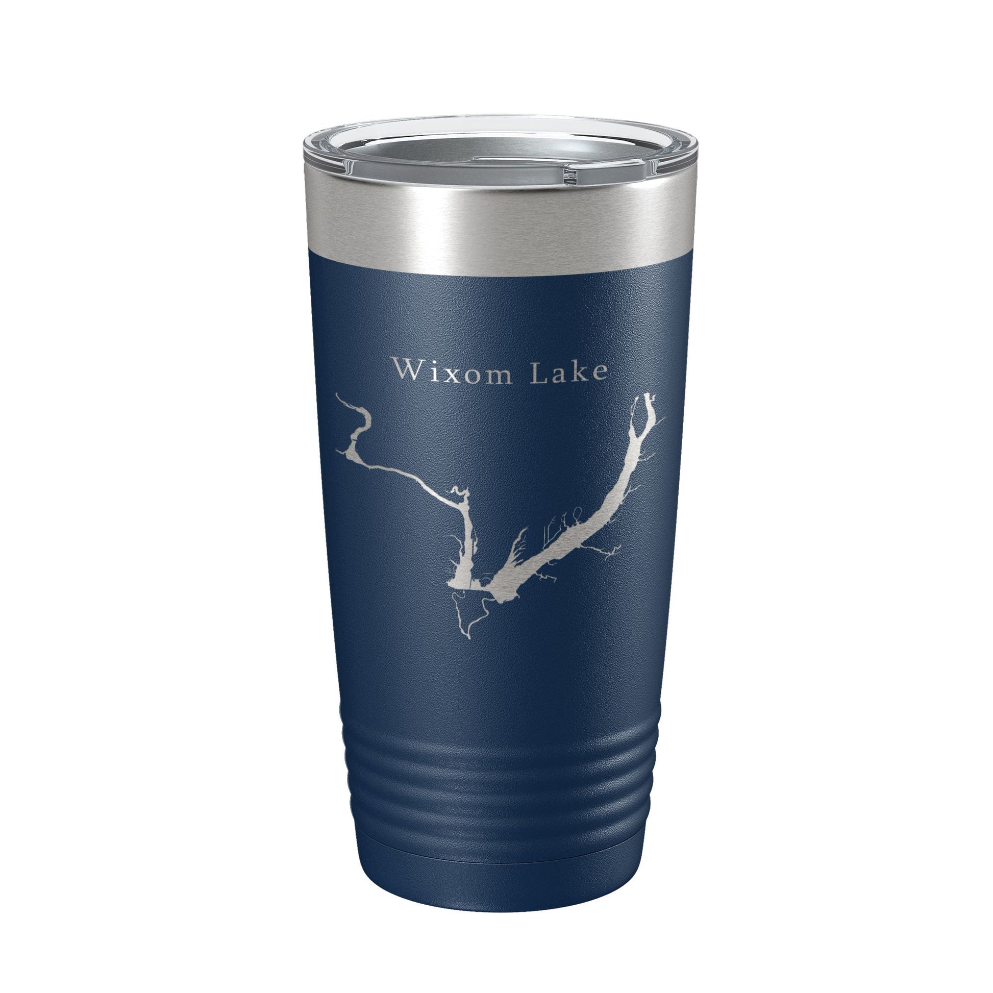 Wixom Lake Tittabawassee Map Tumbler Travel Mug Insulated Laser Engraved Coffee Cup Michigan 20 oz-2