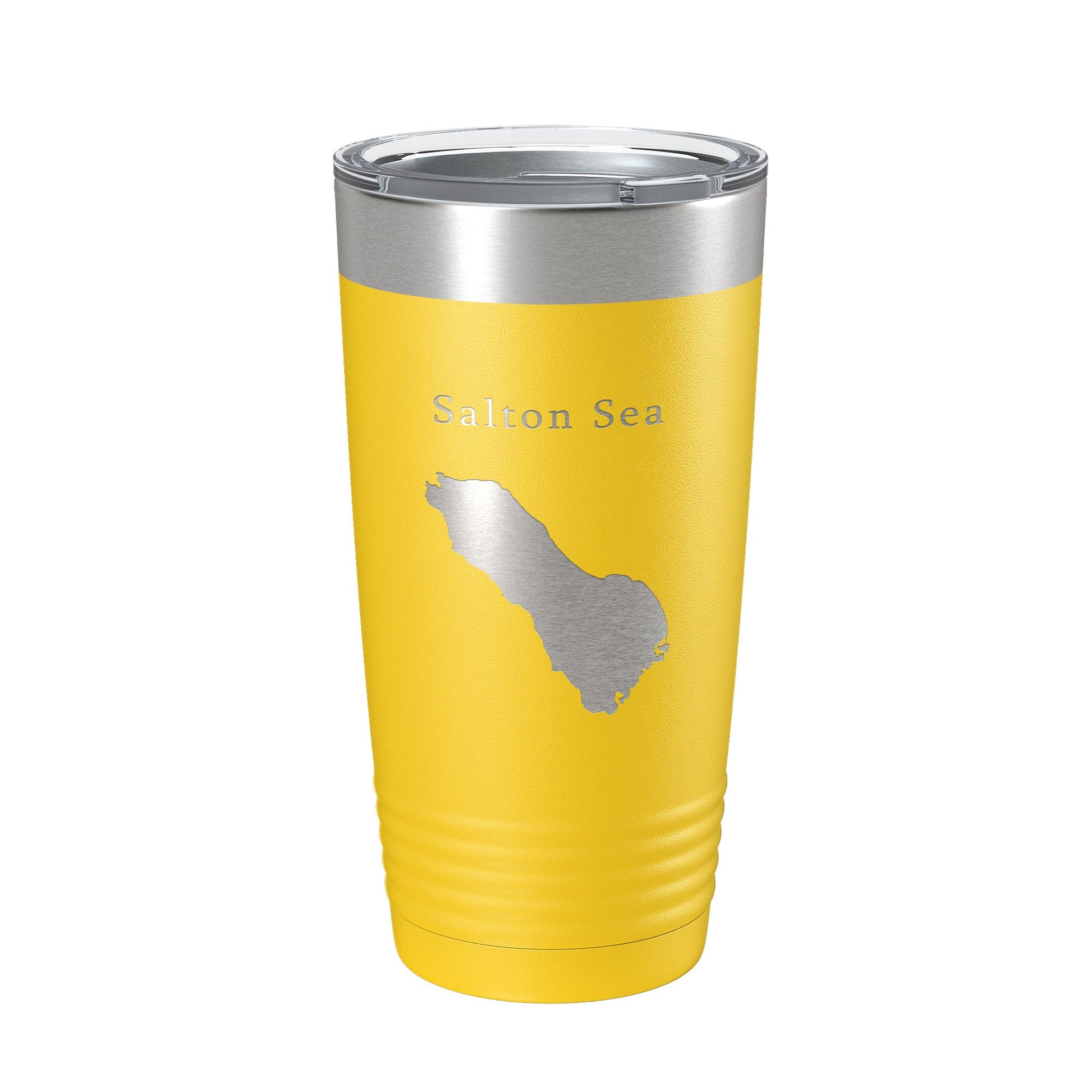 Salton Sea Tumbler Lake Map Travel Mug Insulated Laser Engraved Coffee Cup California 20 oz-4