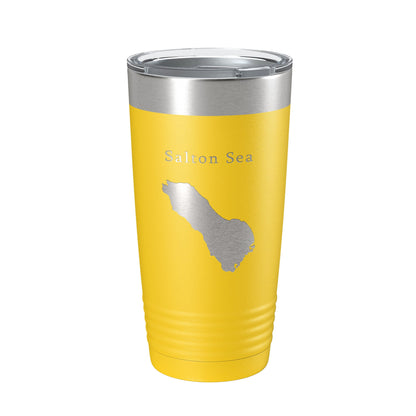 Salton Sea Tumbler Lake Map Travel Mug Insulated Laser Engraved Coffee Cup California 20 oz-19