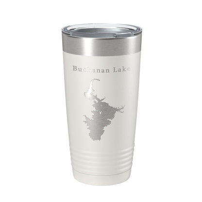 Buchanan Lake Map Tumbler Travel Mug Insulated Laser Engraved Coffee Cup Texas 20 oz-7