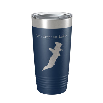 Wehrspann Lake Map Tumbler Travel Mug Insulated Laser Engraved Coffee Cup Nebraska 20 oz-8