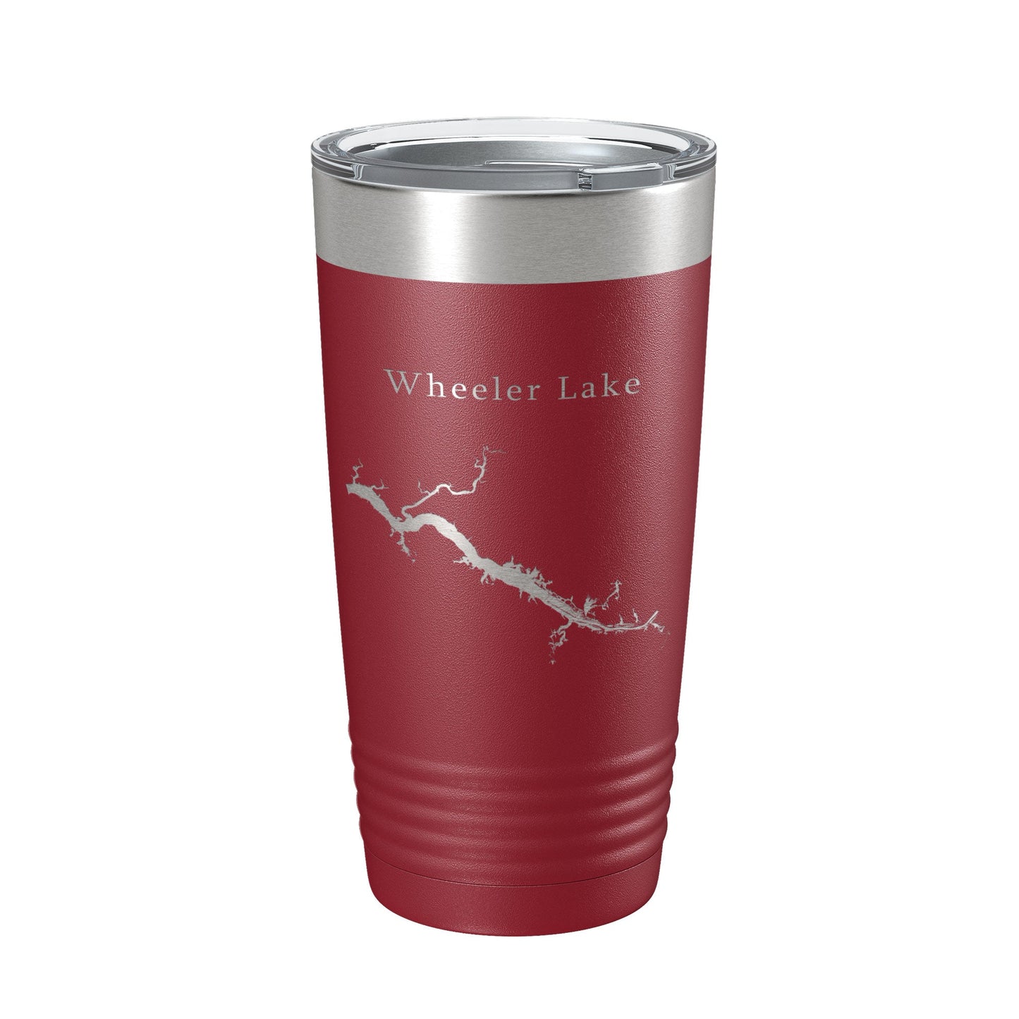 Wheeler Lake Map Tumbler Travel Mug Insulated Laser Engraved Coffee Cup Alabama 20 oz-18