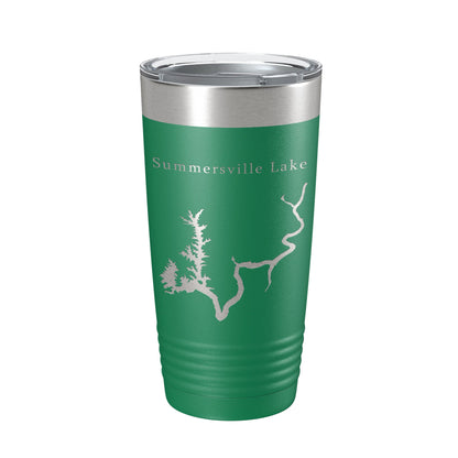 Summersville Lake Map Tumbler Travel Mug Insulated Laser Engraved Coffee Cup West Virginia 20 oz-9