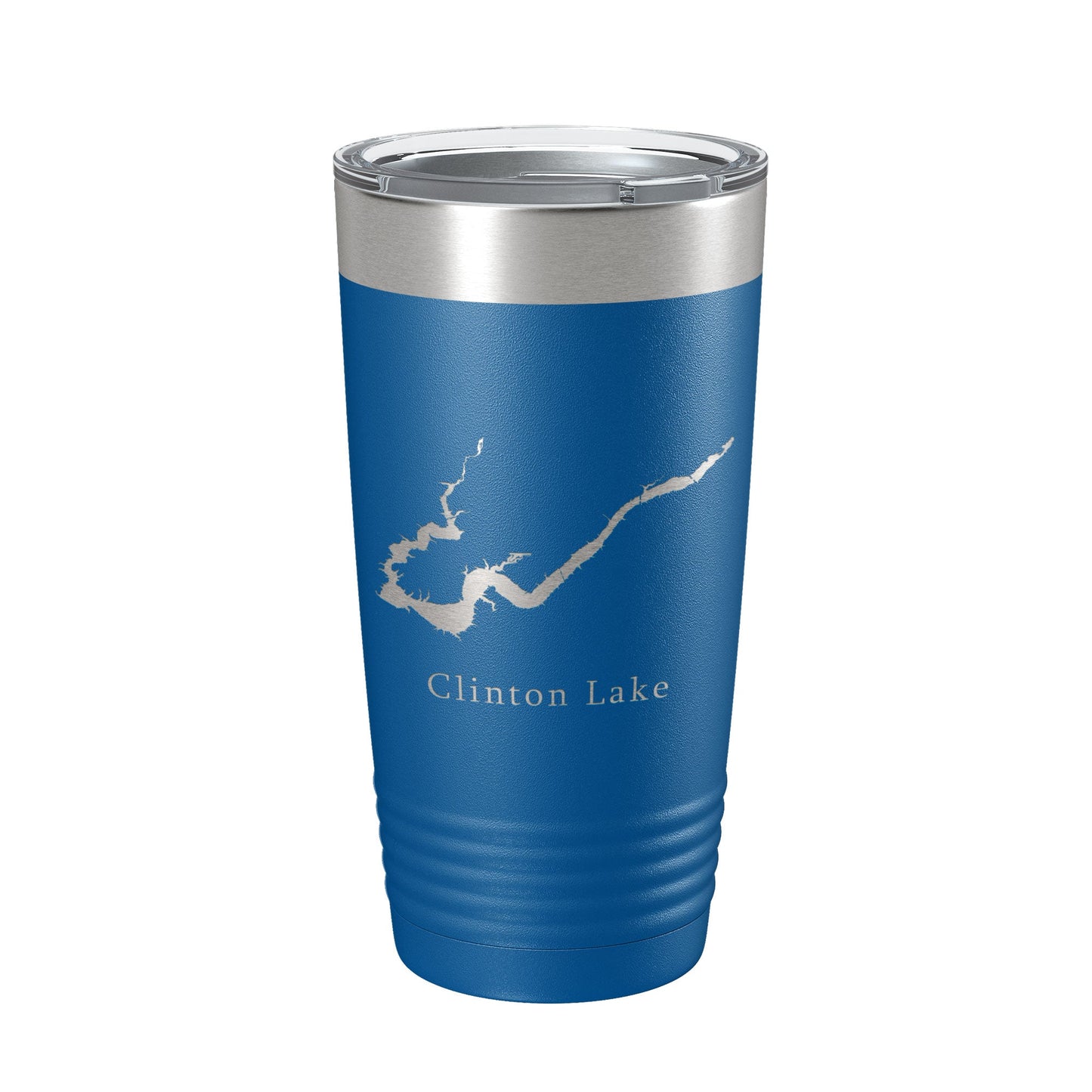 Clinton Lake Map Tumbler Travel Mug Insulated Laser Engraved Coffee Cup Illinois 20 oz-6