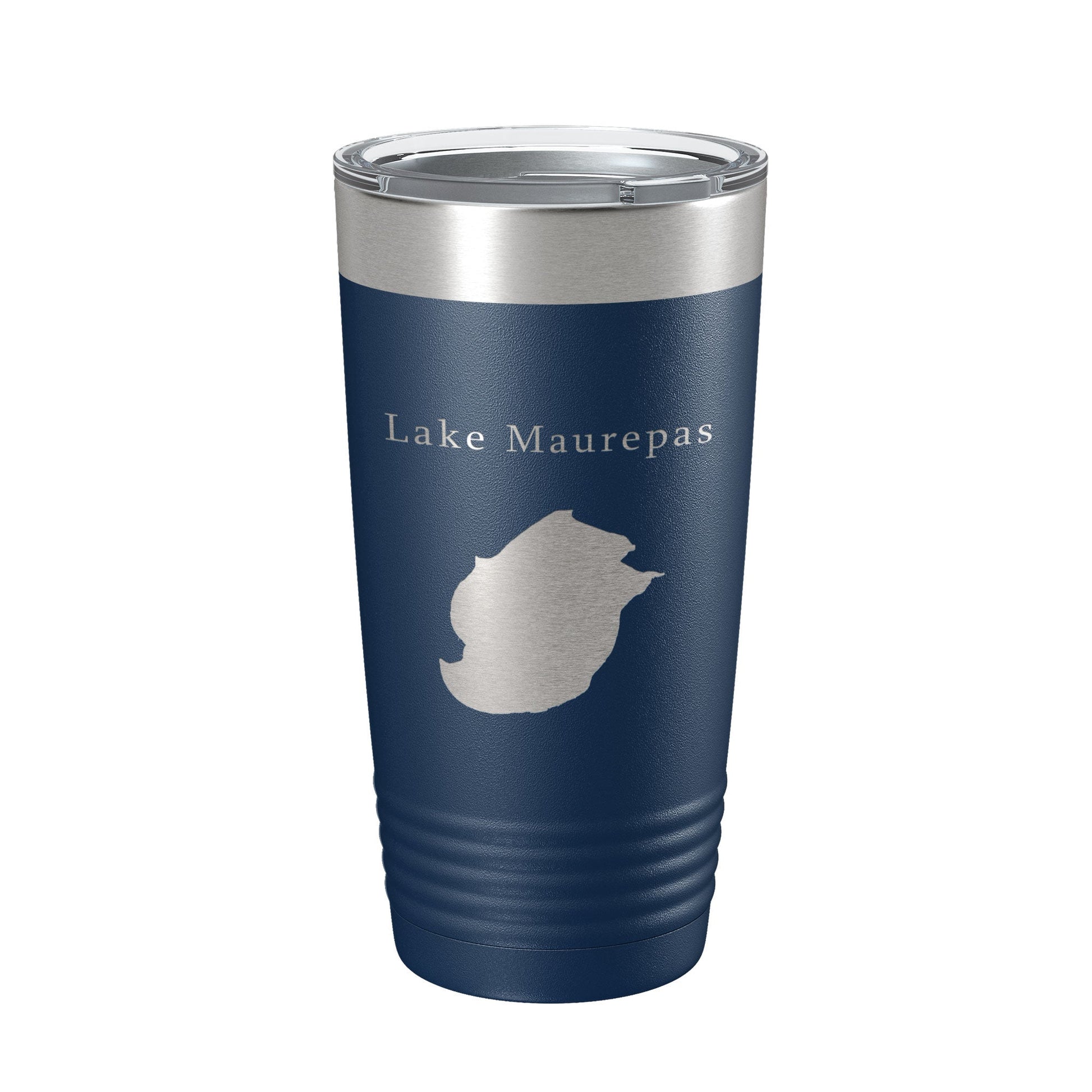 Lake Maurepas Map Tumbler Travel Mug Insulated Laser Engraved Coffee Cup Louisiana 20 oz-2