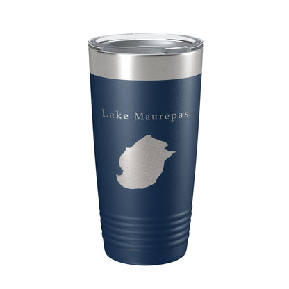 Lake Maurepas Map Tumbler Travel Mug Insulated Laser Engraved Coffee Cup Louisiana 20 oz-8