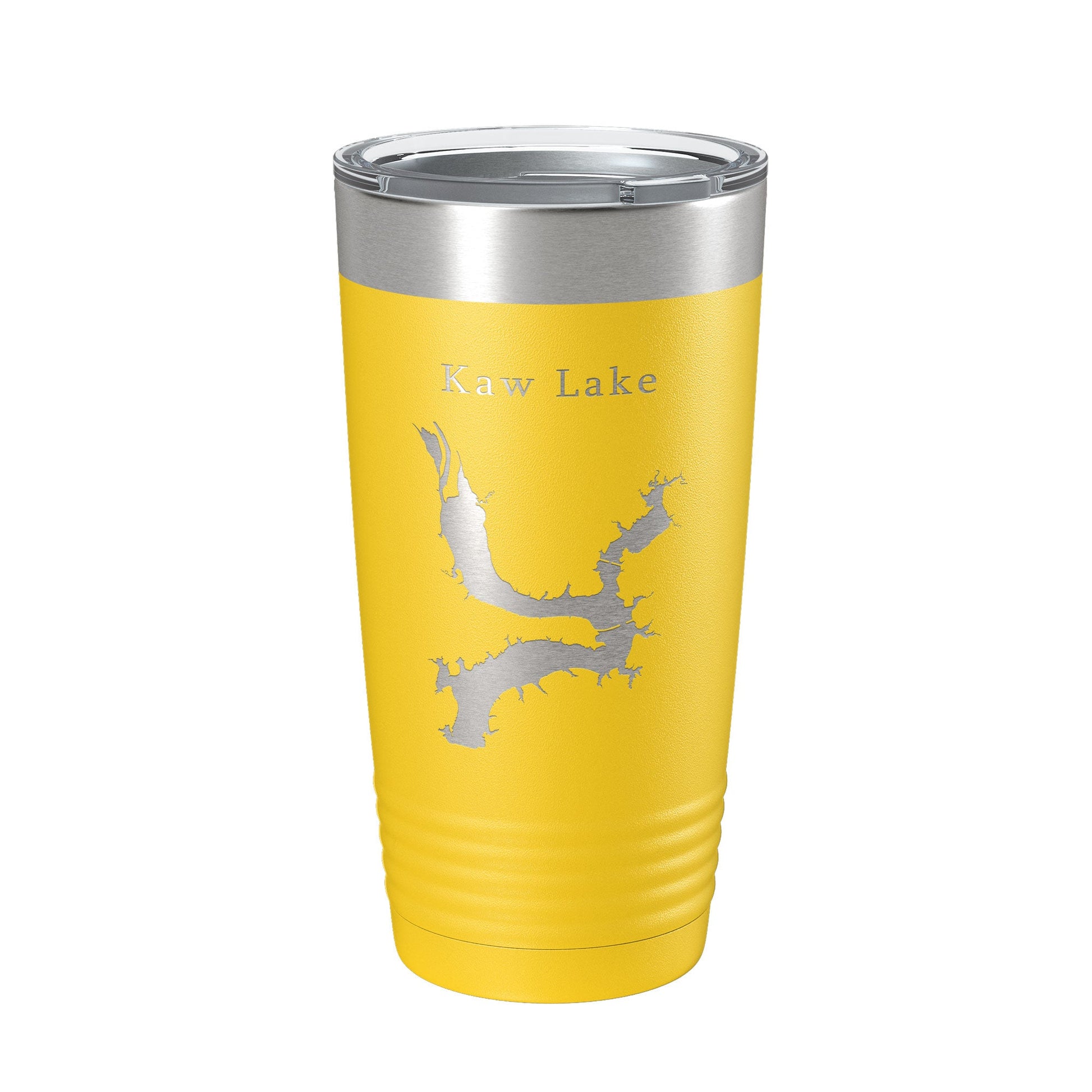 Kaw Lake Map Tumbler Travel Mug Insulated Laser Engraved Coffee Cup Oklahoma 20 oz-4