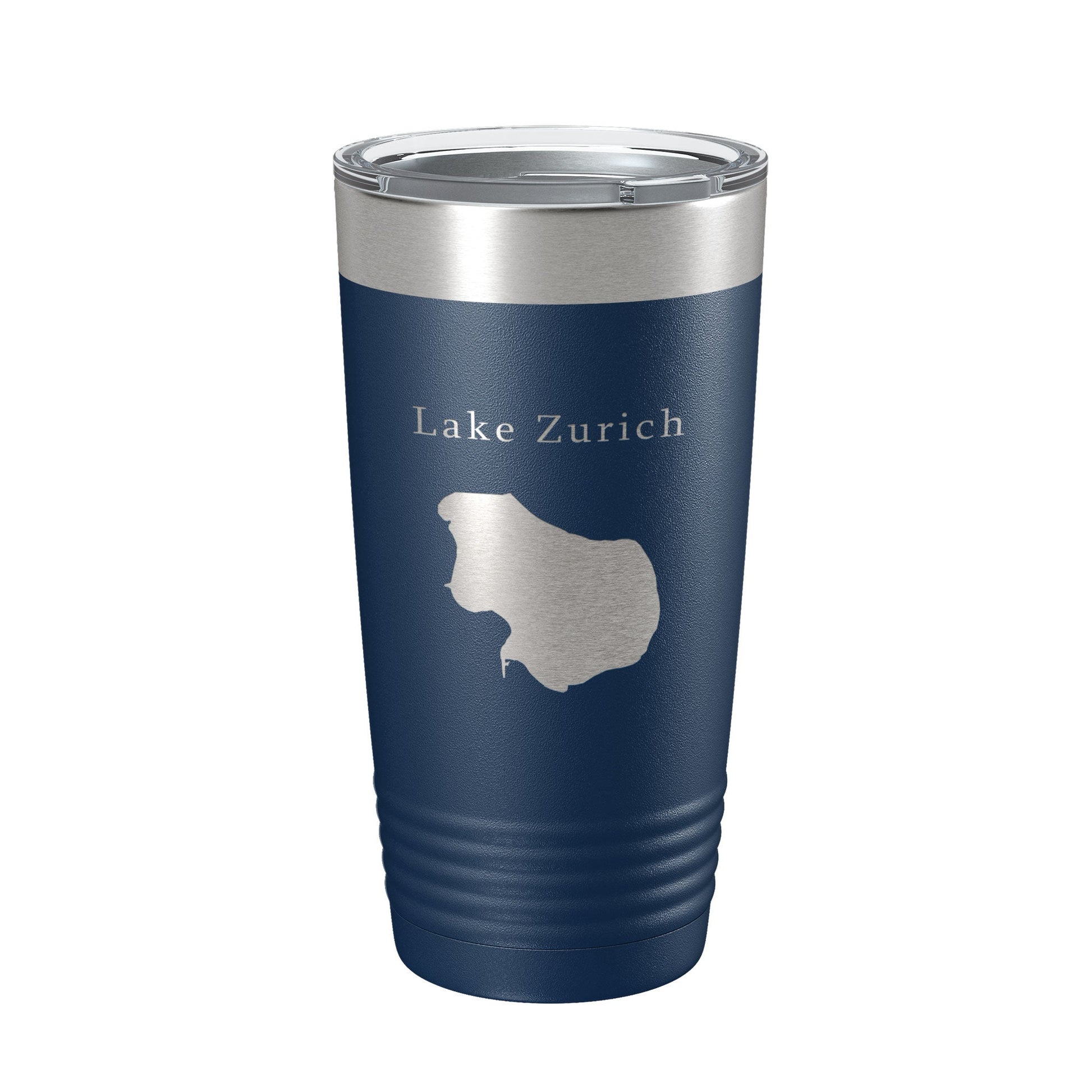Lake Zurich Map Tumbler Travel Mug Insulated Laser Engraved Coffee Cup Illinois 20 oz-2