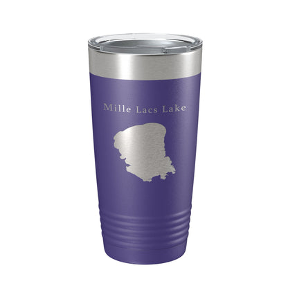 Mille Lacs Lake Map Tumbler Travel Mug Insulated Laser Engraved Coffee Cup Minnesota 20 oz-15