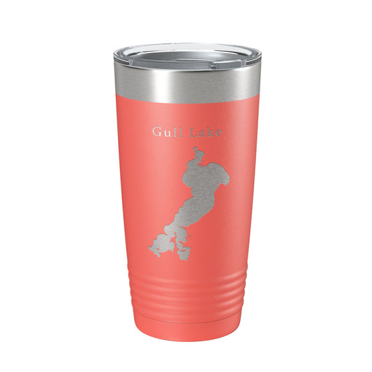 Gull Lake Map Tumbler Travel Mug Insulated Laser Engraved Coffee Cup Minnesota 20 oz-20