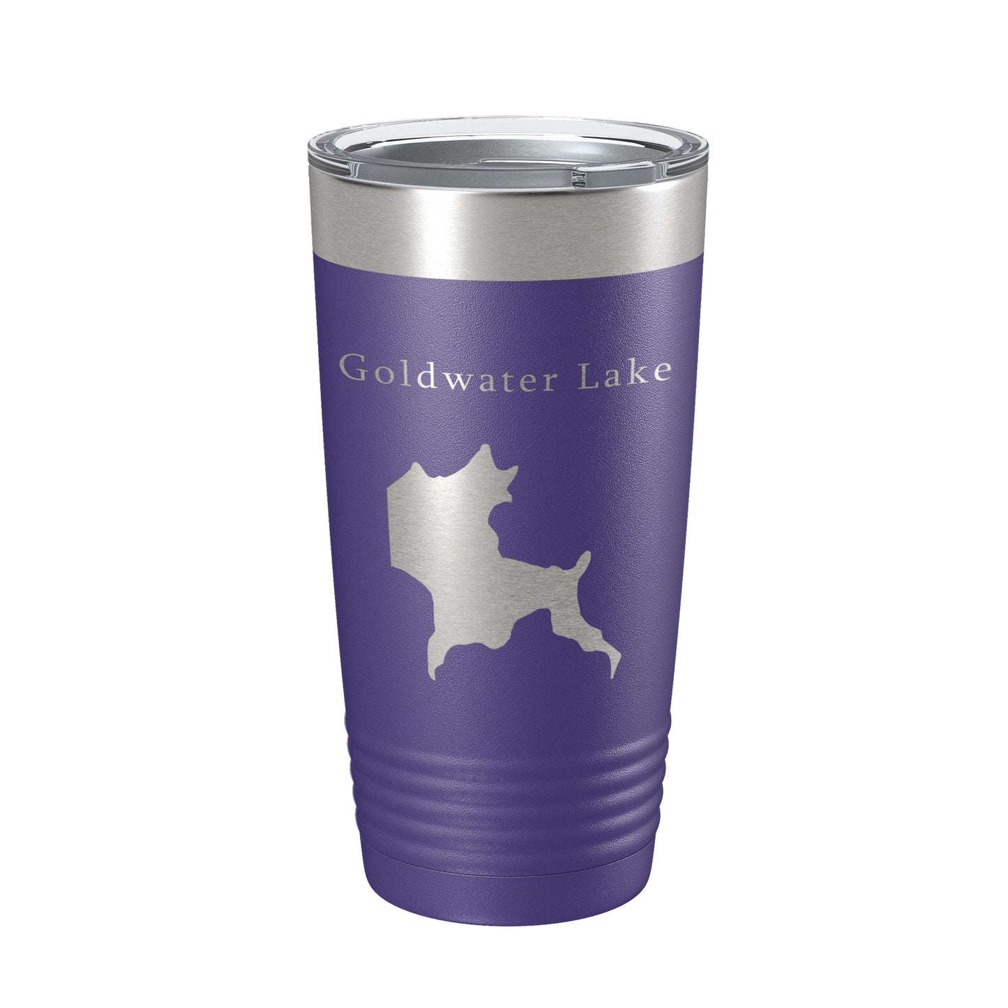 Goldwater Lake Map Tumbler Travel Mug Insulated Laser Engraved Coffee Cup Arizona 20 oz-15