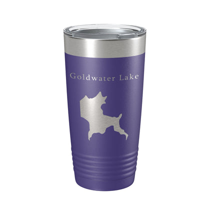 Goldwater Lake Map Tumbler Travel Mug Insulated Laser Engraved Coffee Cup Arizona 20 oz-15