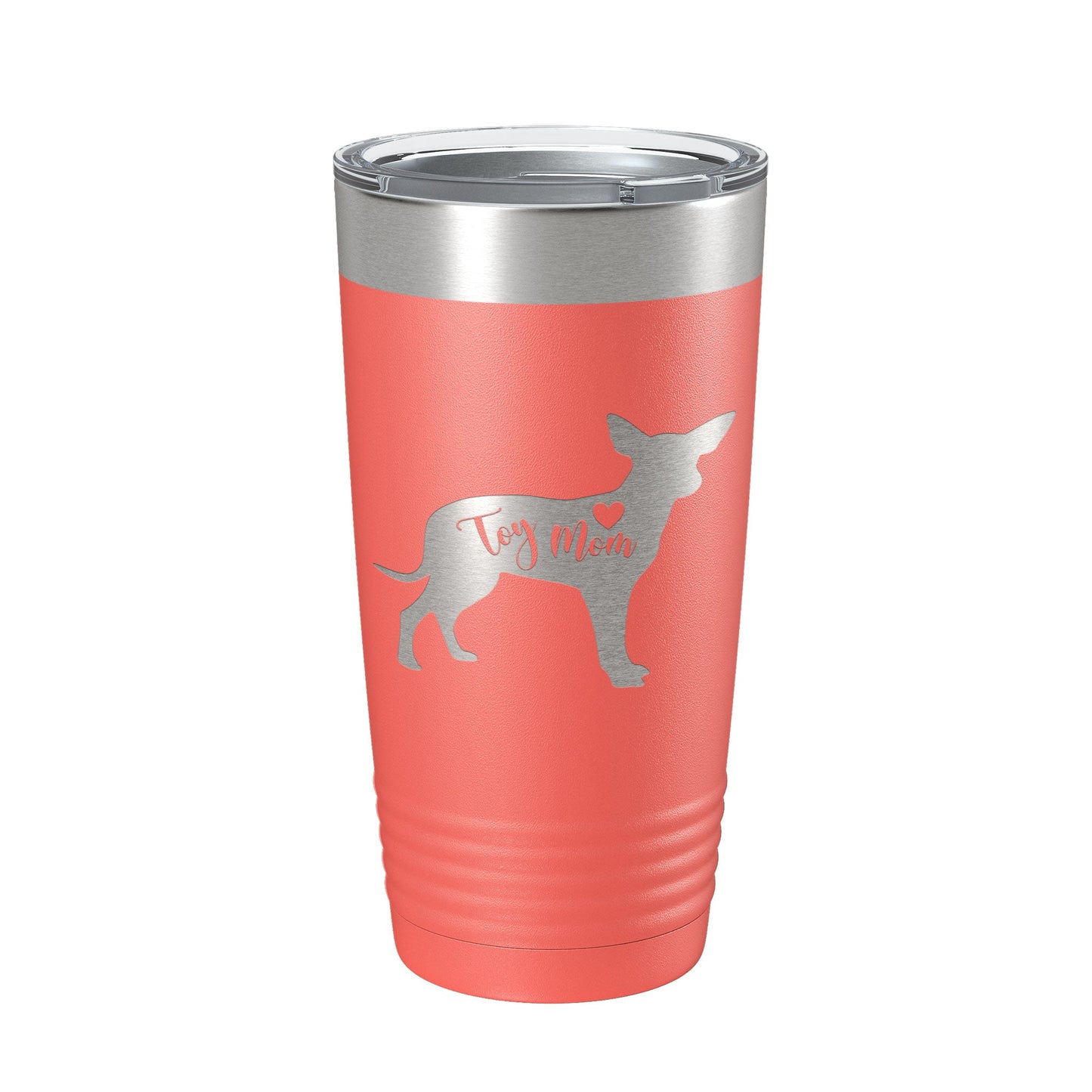 Toy Mom Tumbler Dog Travel Mug Gift Insulated Laser Engraved Coffee Cup 20 oz-20