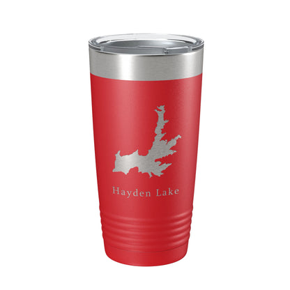 Hayden Lake Map Tumbler Travel Mug Insulated Laser Engraved Coffee Cup Idaho 20 oz-10
