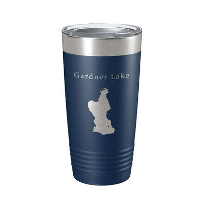 Gardner Lake Map Tumbler Travel Mug Insulated Laser Engraved Coffee Cup Connecticut 20 oz-8