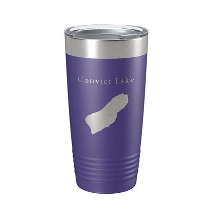 Convict Lake Map Tumbler Travel Mug Insulated Laser Engraved Coffee Cup California 20 oz-15