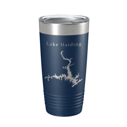 Lake Harding Map Tumbler Travel Mug Insulated Laser Engraved Coffee Cup Alabama Georgia 20 oz-8
