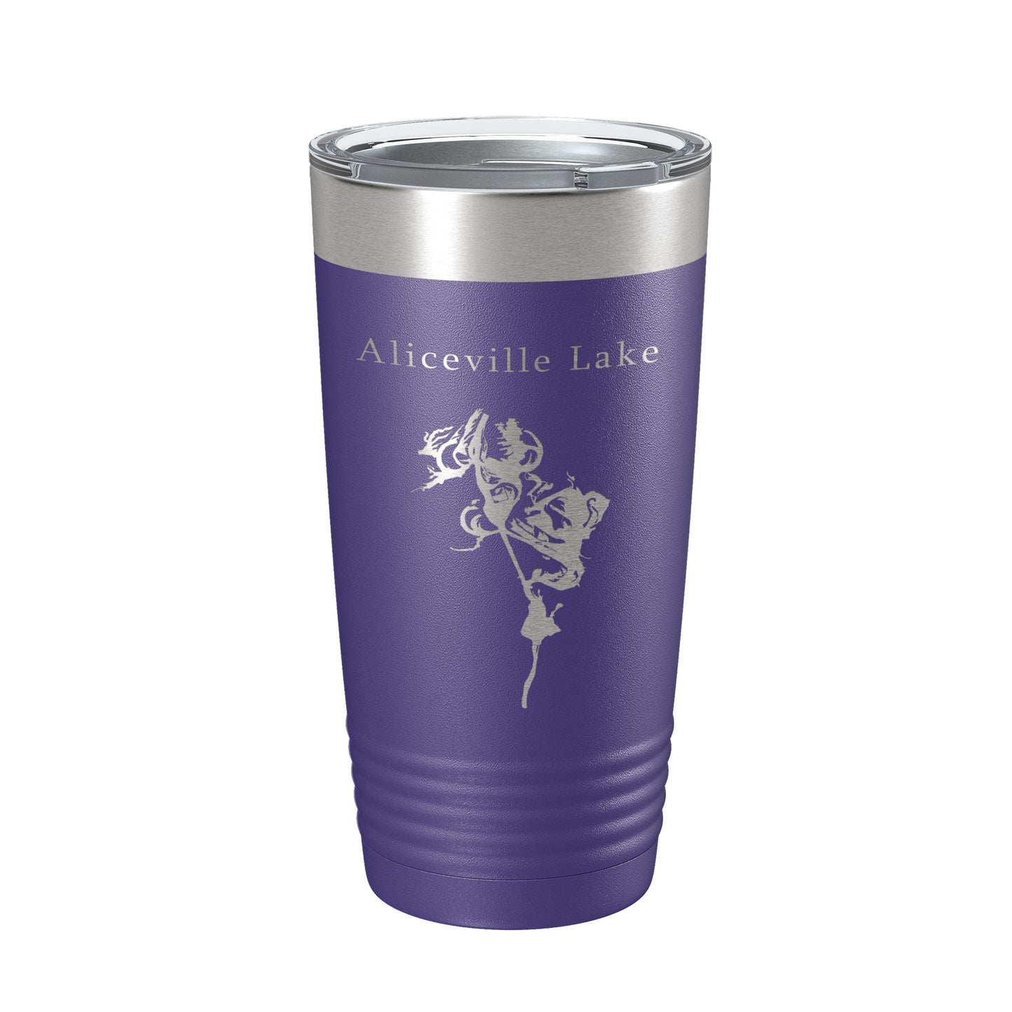 Aliceville Lake Map Tumbler Travel Mug Insulated Laser Engraved Coffee Cup Alabama Mississippi 20 oz-15