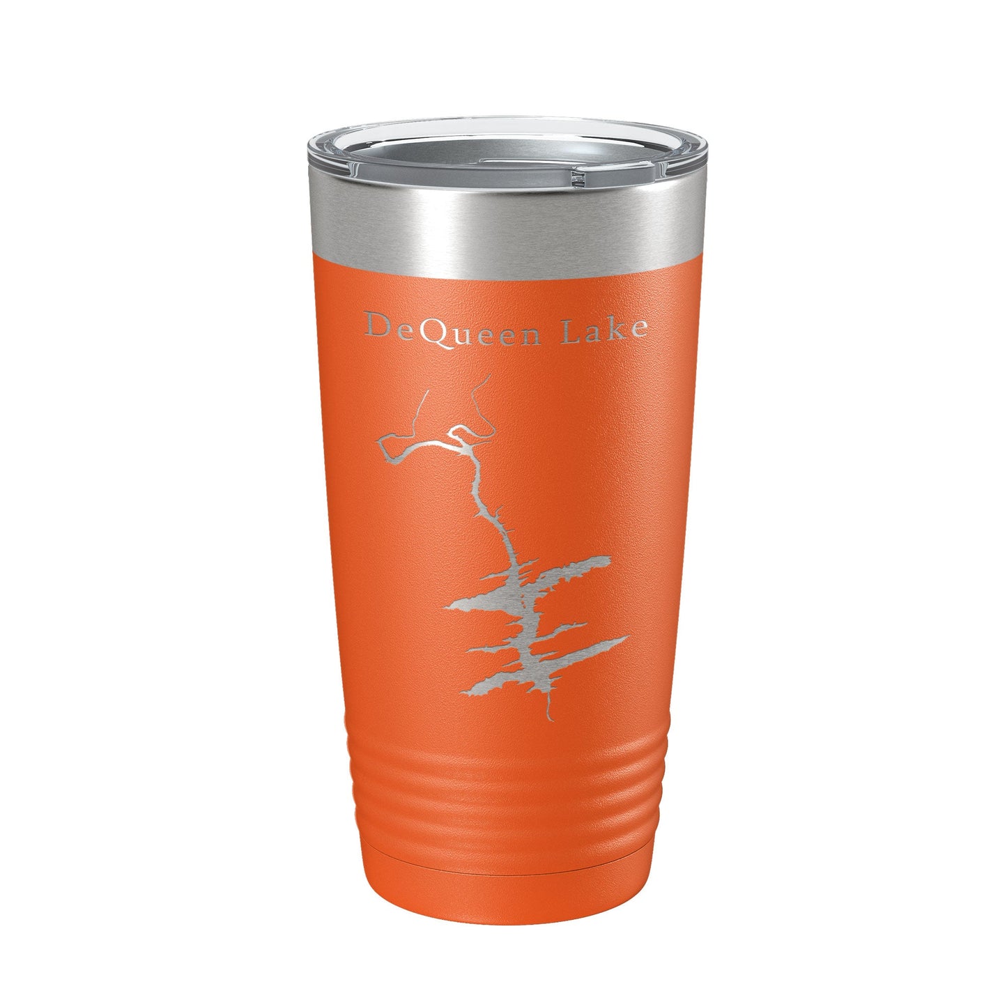 DeQueen Lake Map Tumbler Travel Mug Insulated Laser Engraved Coffee Cup Arkansas 20 oz-17