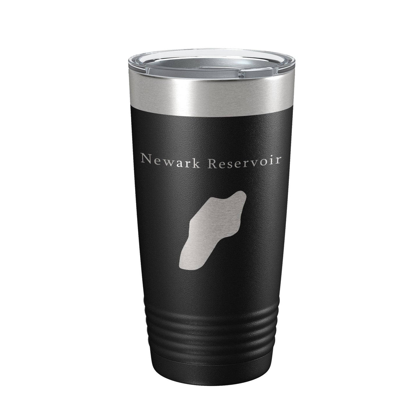 Newark Reservoir Tumbler Lake Map Travel Mug Insulated Laser Engraved Coffee Cup Delaware 20 oz-0