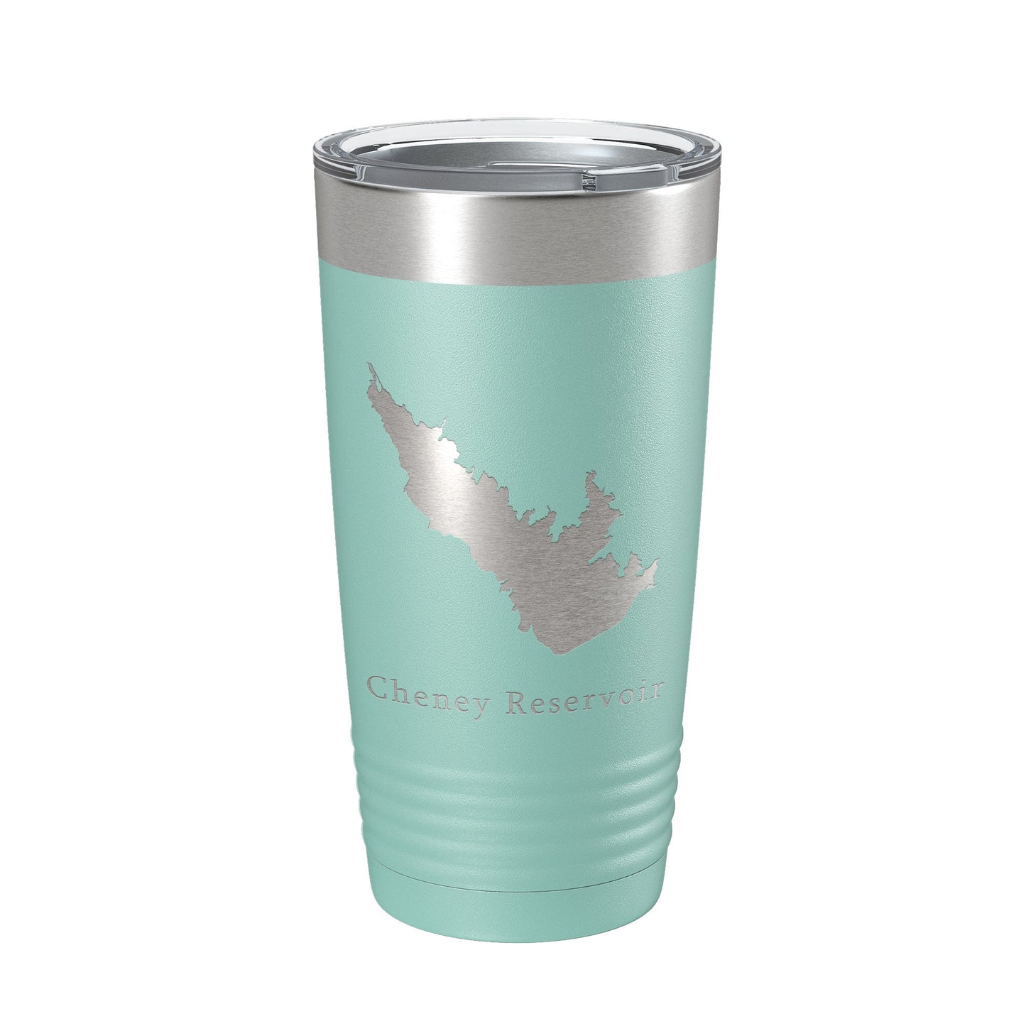 Cheney Reservoir Tumbler Lake Map Travel Mug Insulated Laser Engraved Coffee Cup Kansas 20 oz-12