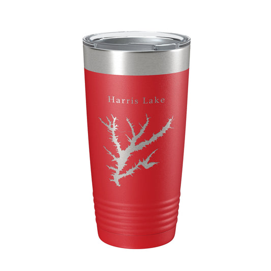 Harris Lake Shearon Map Tumbler Travel Mug Insulated Laser Engraved Coffee Cup North Carolina 20 oz-10