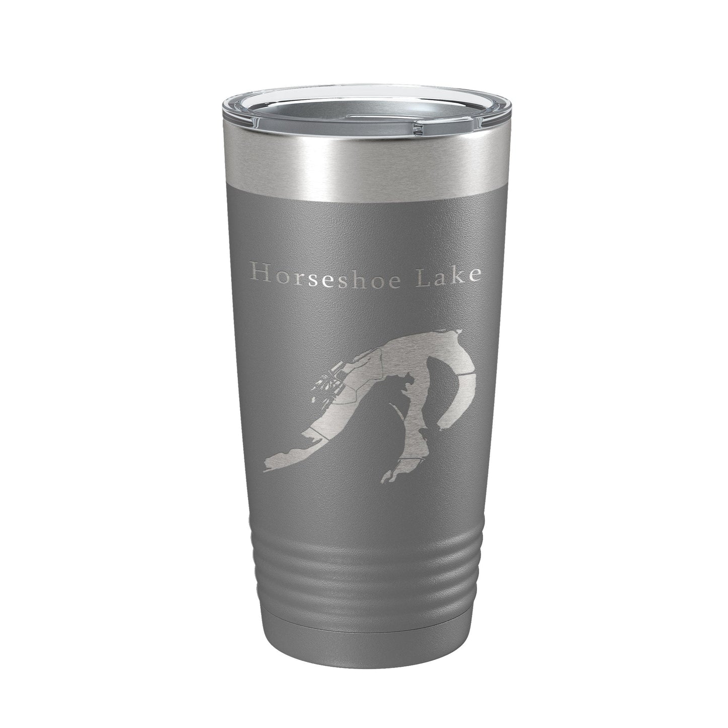 Horseshoe Lake Map Tumbler Travel Mug Insulated Laser Engraved Coffee Cup St. Louis Illinois 20 oz-16