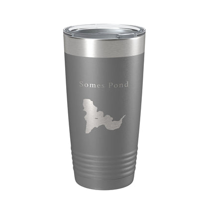 Somes Pond Tumbler Lake Map Travel Mug Insulated Laser Engraved Coffee Cup Acadia Maine 20 oz-16