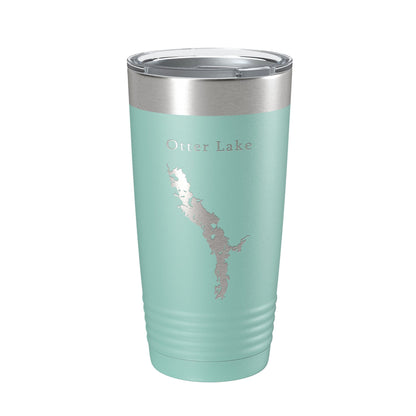 Otter Lake Map Tumbler Travel Mug Insulated Laser Engraved Coffee Cup Colburn Wisconsin 20 oz-12