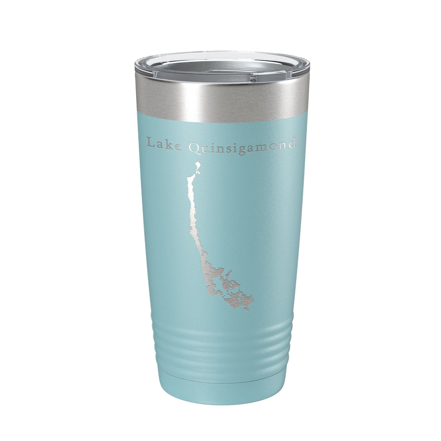 Lake Quinsigamond Map Tumbler Travel Mug Insulated Laser Engraved Coffee Cup Massachusetts 20 oz-13