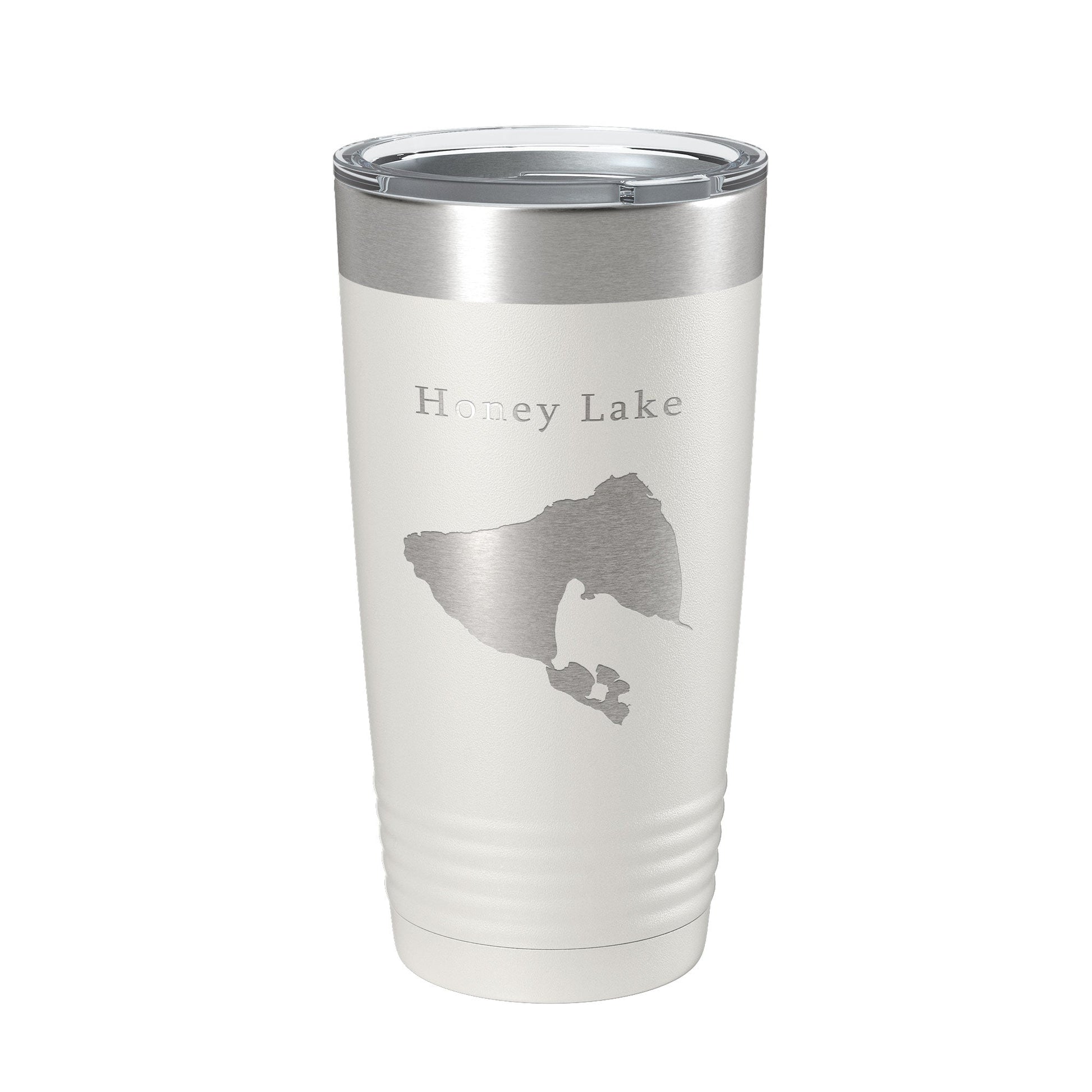 Honey Lake Map Tumbler Travel Mug Insulated Laser Engraved Coffee Cup California 20 oz-1