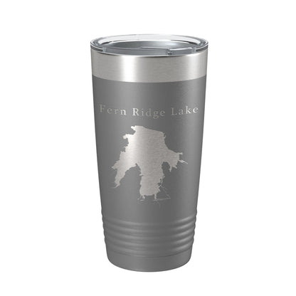 Fern Ridge Lake Map Tumbler Travel Mug Insulated Laser Engraved Coffee Cup Oregon 20 oz-16