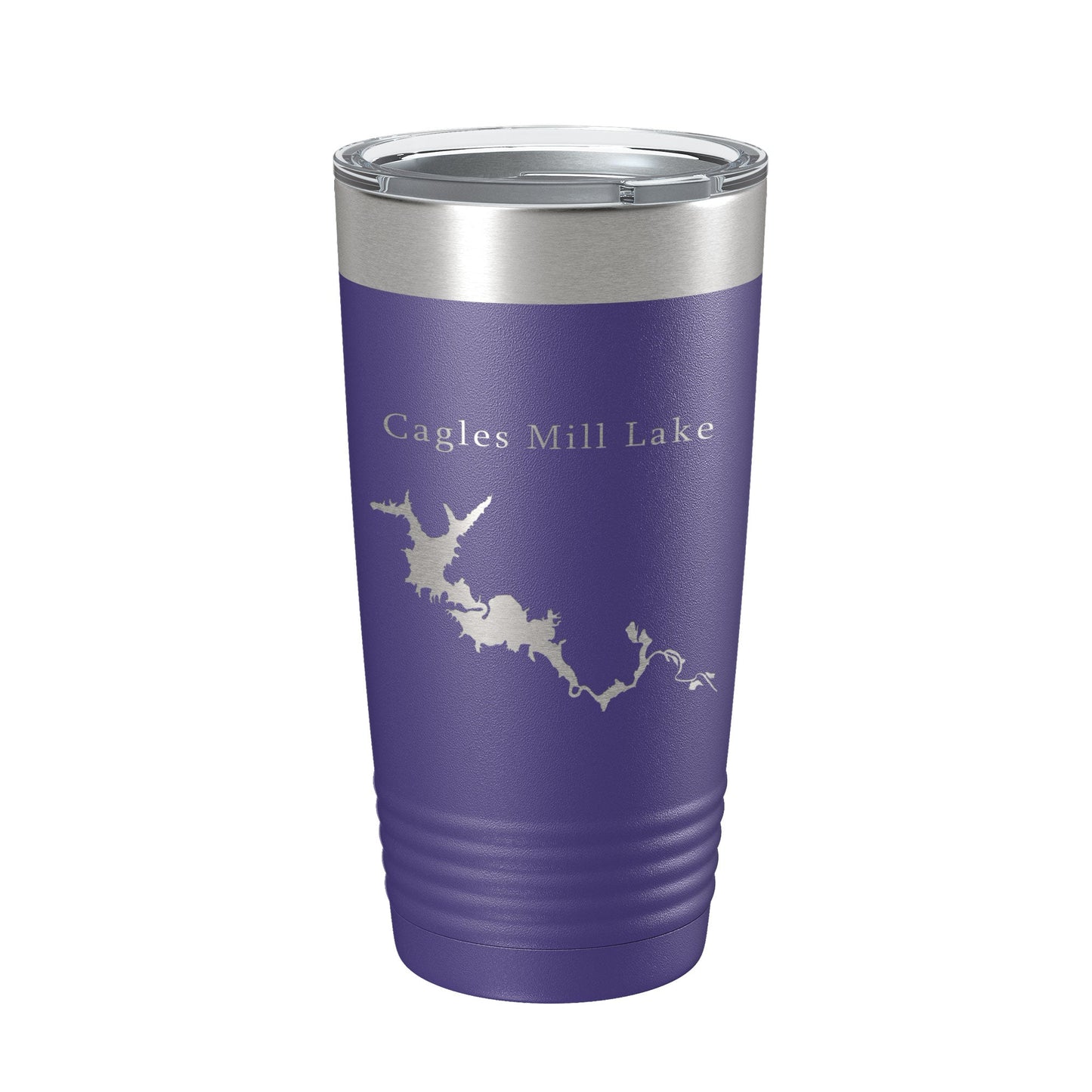 Cagles Mill Lake Map Tumbler Travel Mug Insulated Laser Engraved Coffee Cup Indiana 20 oz-15
