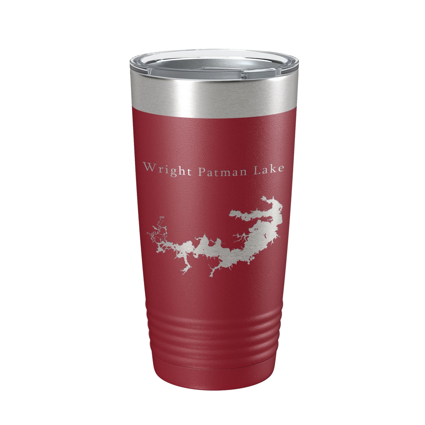 Wright Patman Lake Map Tumbler Travel Mug Insulated Laser Engraved Coffee Cup Texas 20 oz-18