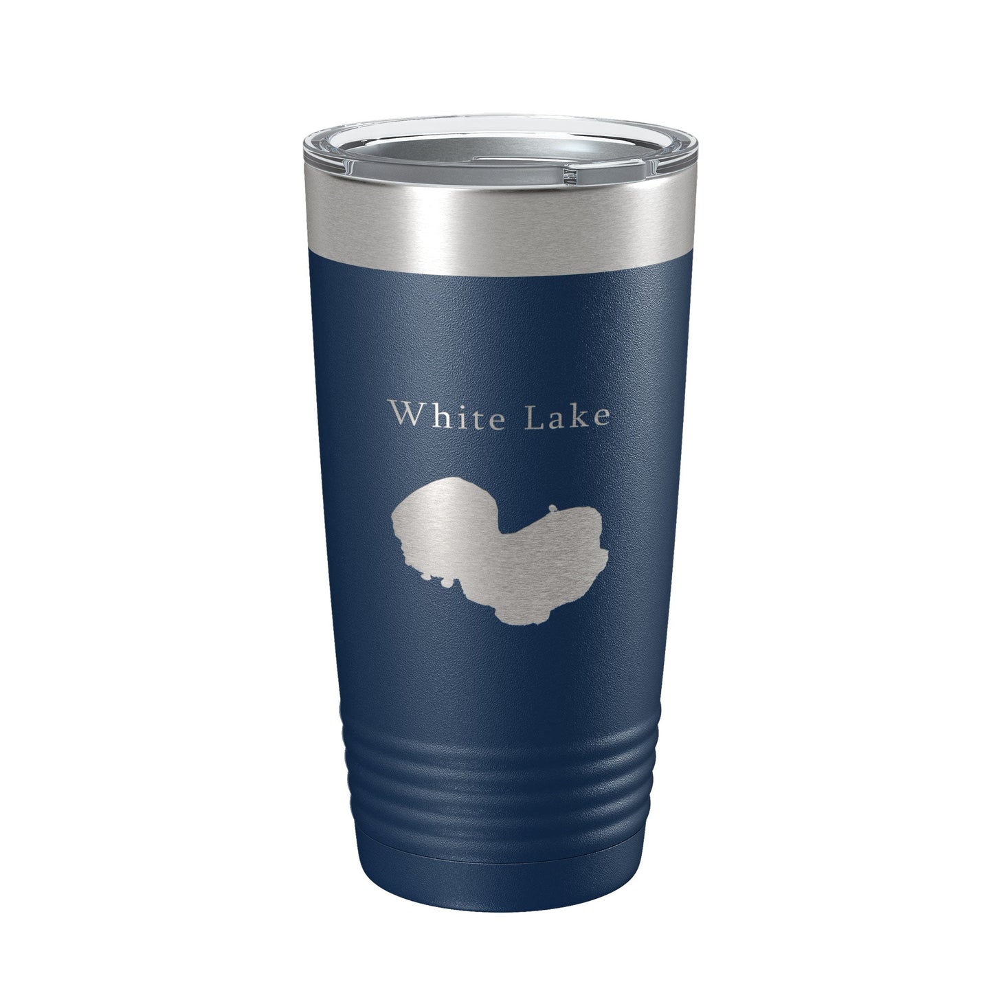 White Lake Map Tumbler Travel Mug Insulated Laser Engraved Coffee Cup Louisiana 20 oz-8