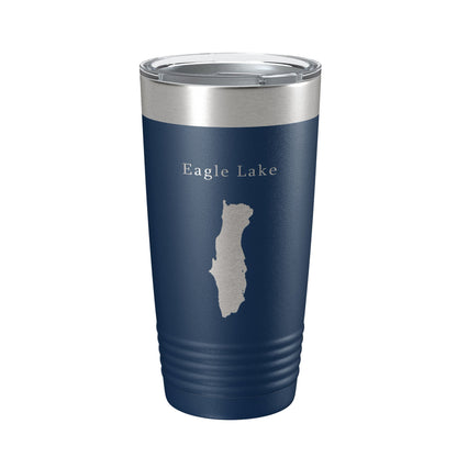 Eagle Lake Map Tumbler Travel Mug Insulated Laser Engraved Coffee Cup Acadia Maine 20 oz-2