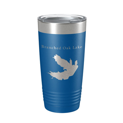 Branched Oak Lake Map Tumbler Travel Mug Insulated Laser Engraved Coffee Cup Nebraska 20 oz-6