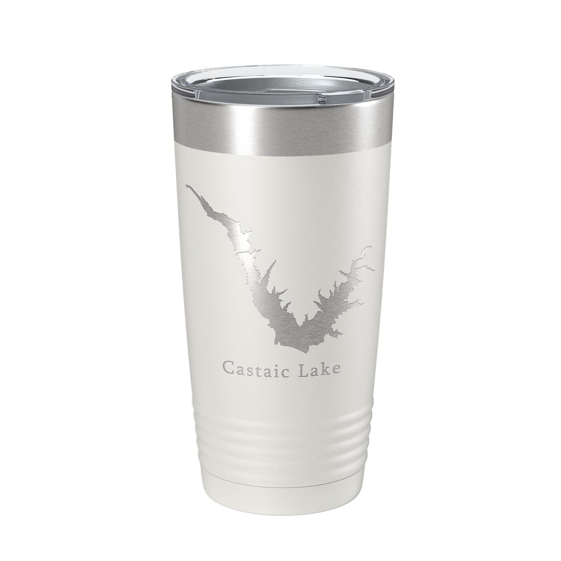 Castaic Lake Map Tumbler Travel Mug Insulated Laser Engraved Coffee Cup California 20 oz-1