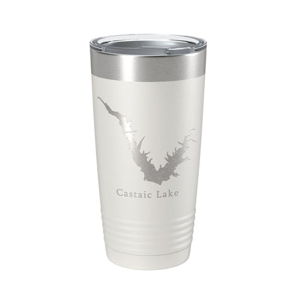 Castaic Lake Map Tumbler Travel Mug Insulated Laser Engraved Coffee Cup California 20 oz-7