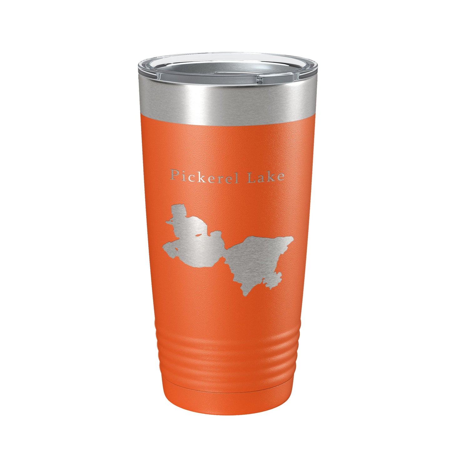 Pickerel Lake Map Tumbler Travel Mug Insulated Laser Engraved Coffee Cup Wisconsin 20 oz-17