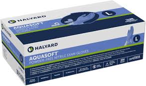 Halyard Aquasoft™ Blue Nitrile Exam Gloves, HAL 43935